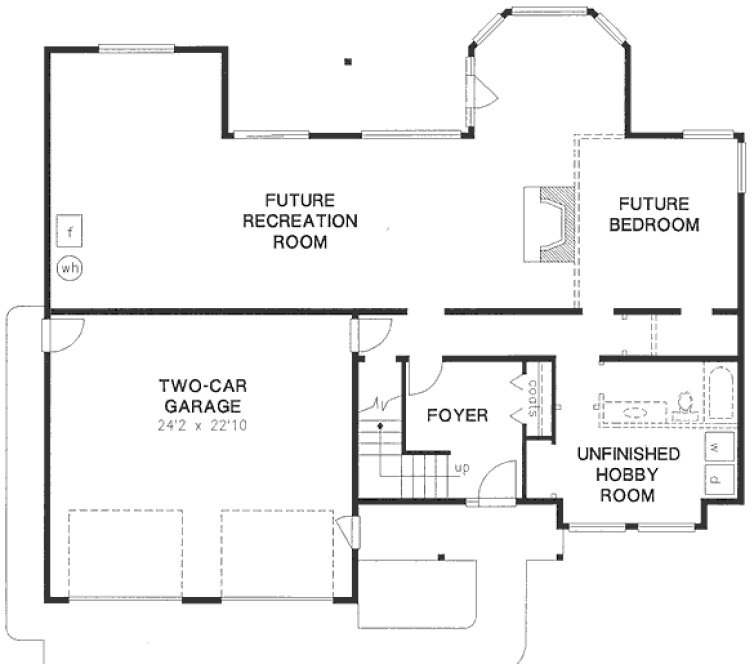 Basement Plan for House Plan #131309
