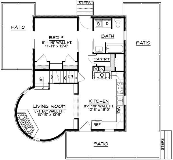 Main Floor Plan for House Plan #754181