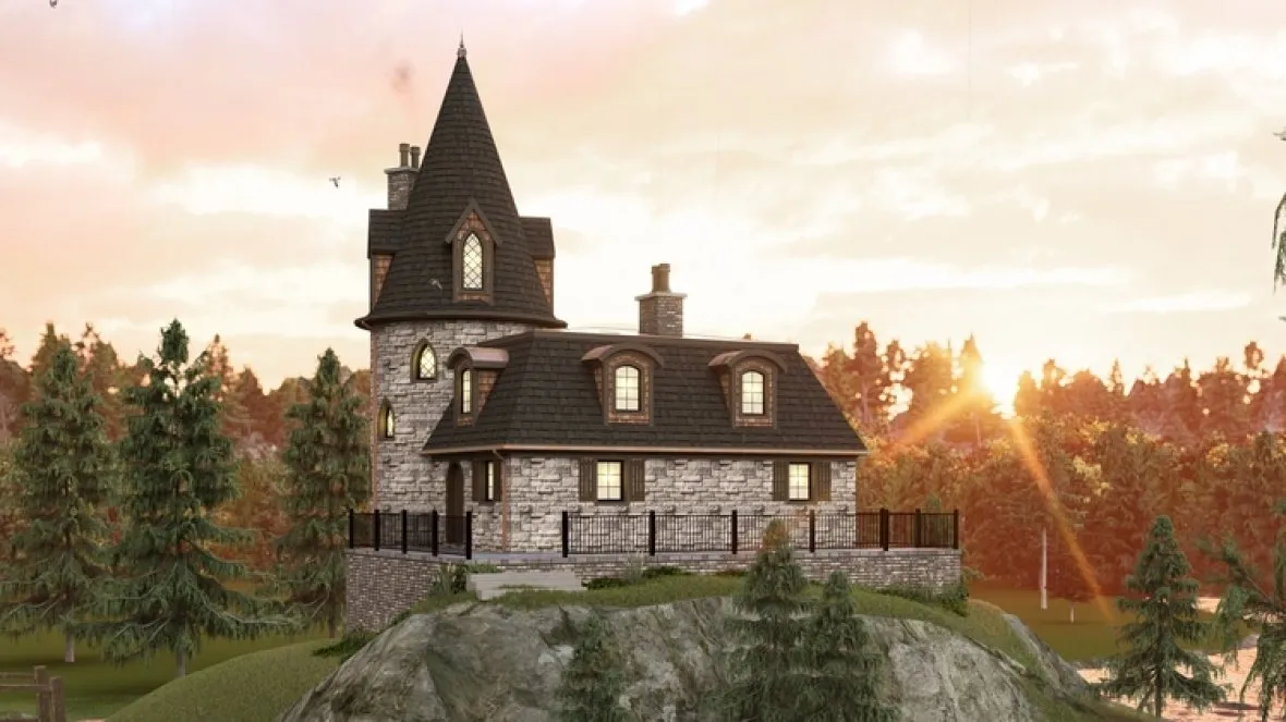 Full Rendering for House Plan #754181