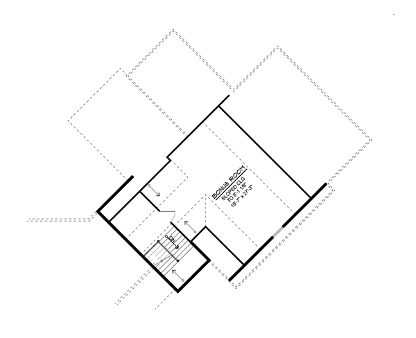 Second Floor Plan for House Plan #754504