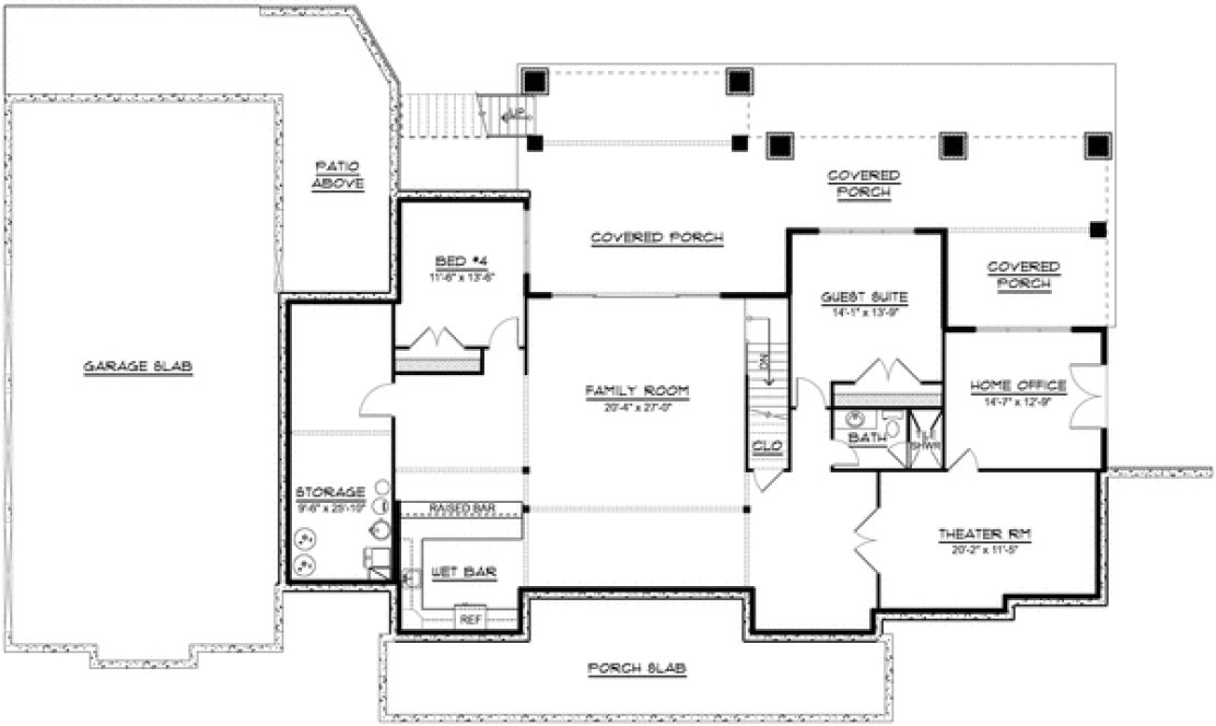 Basement Plan for House Plan #759842