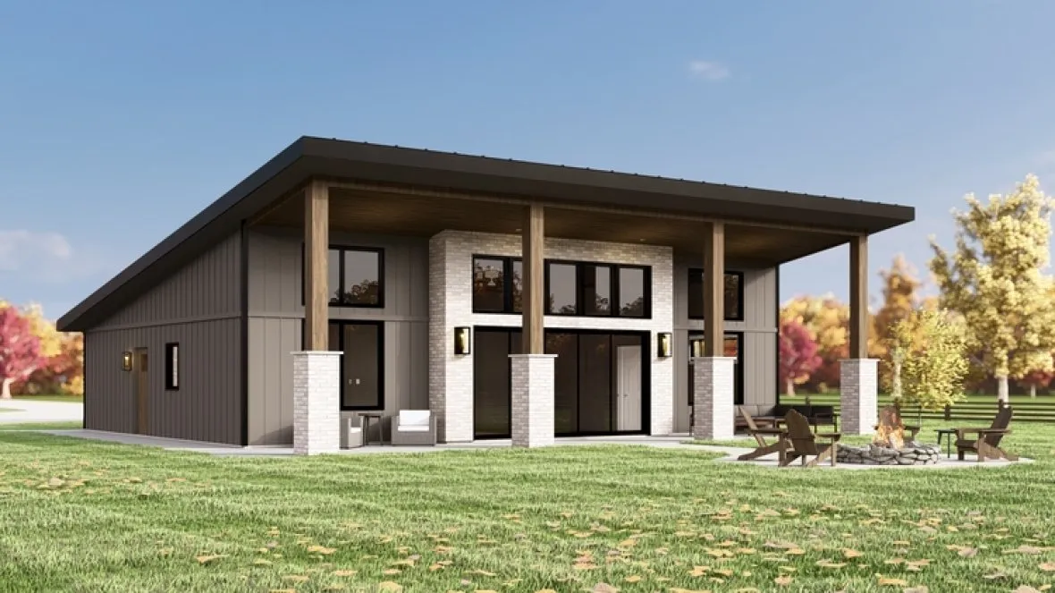 Full Rendering for House Plan #750271