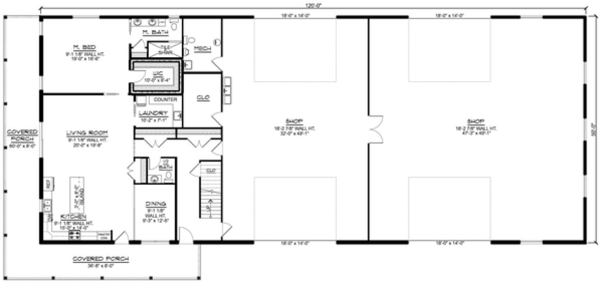 Main Floor Plan for House Plan #752963