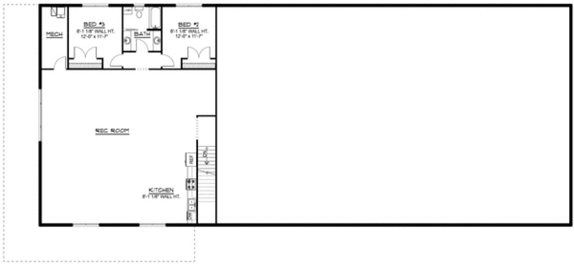 Second Floor Plan for House Plan #752963