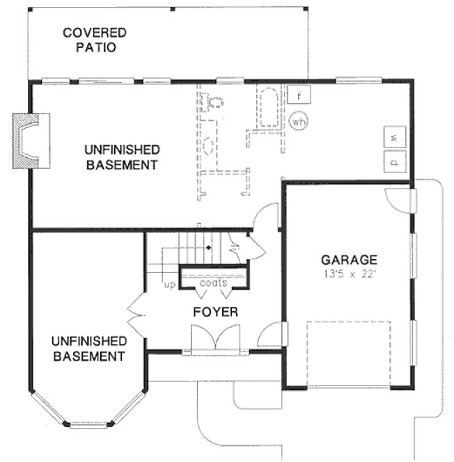 Basement Plan for House Plan #133309