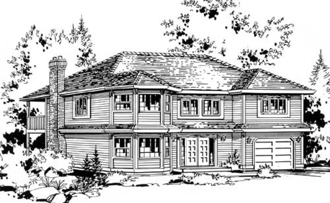 Full Rendering for House Plan #133309