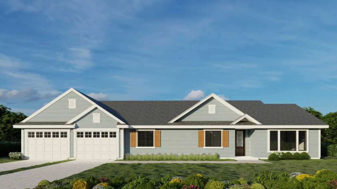 Full Rendering for House Plan #809671