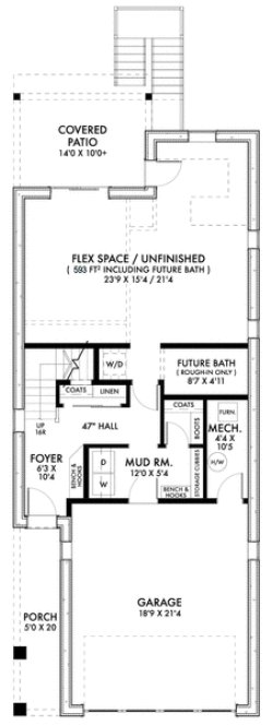 Full Rendering for House Plan #593422