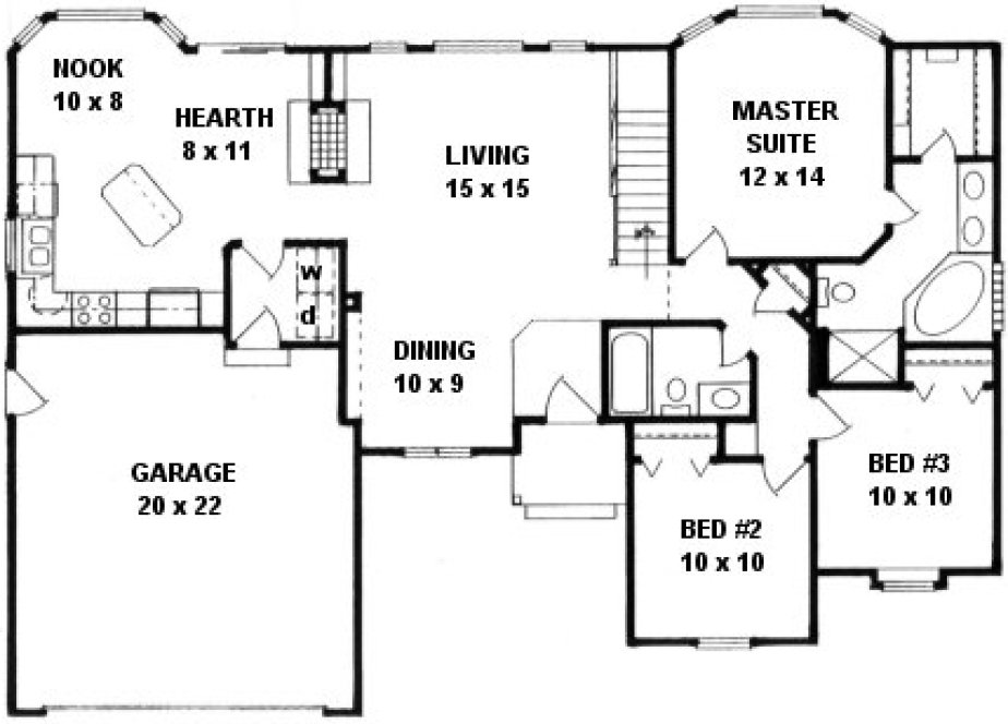 Main Floor Plan for House Plan #359531