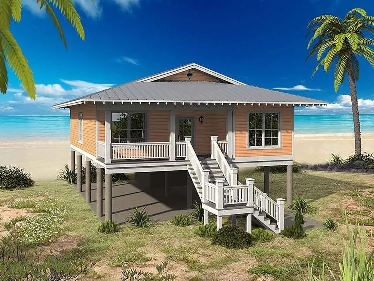 Full Rendering for House Plan #691631