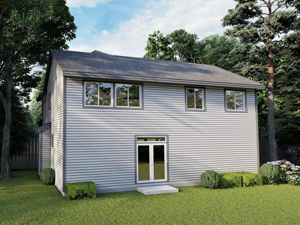 Rear Elevation for House Plan #856561