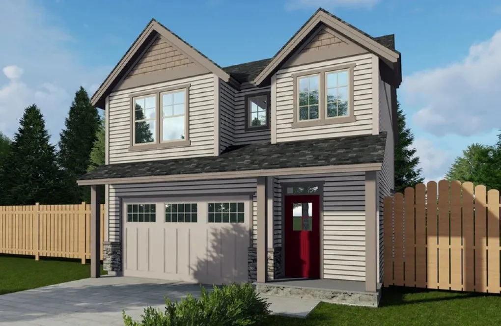 Full Rendering for House Plan #851362