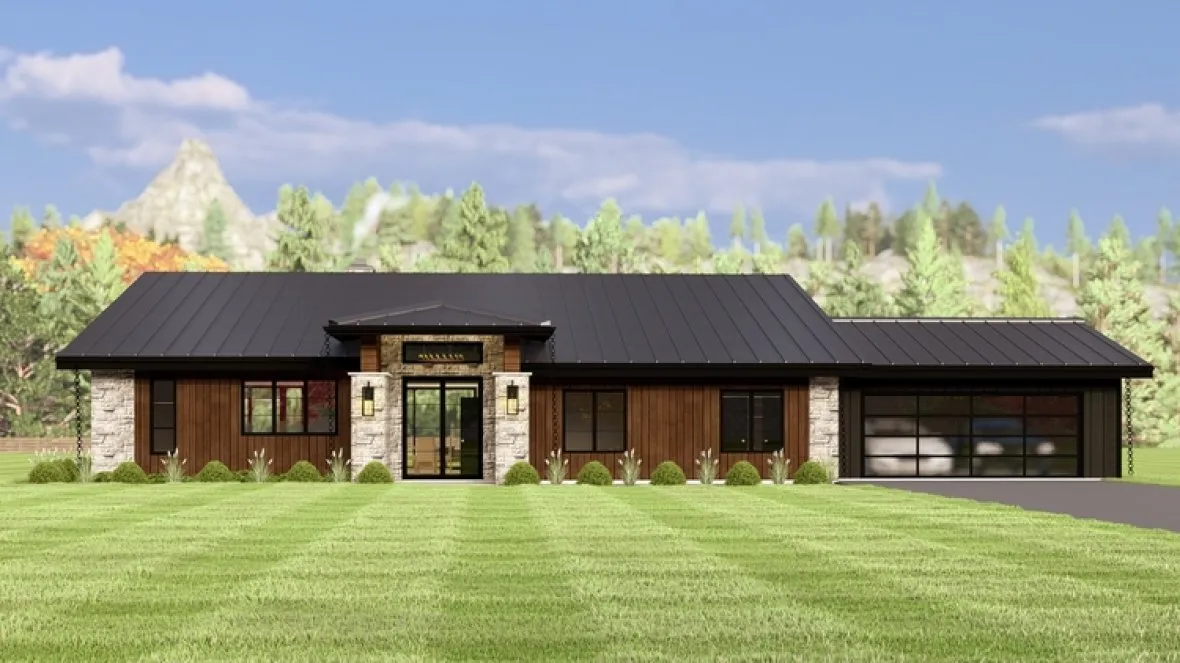 Full Rendering for House Plan #752432