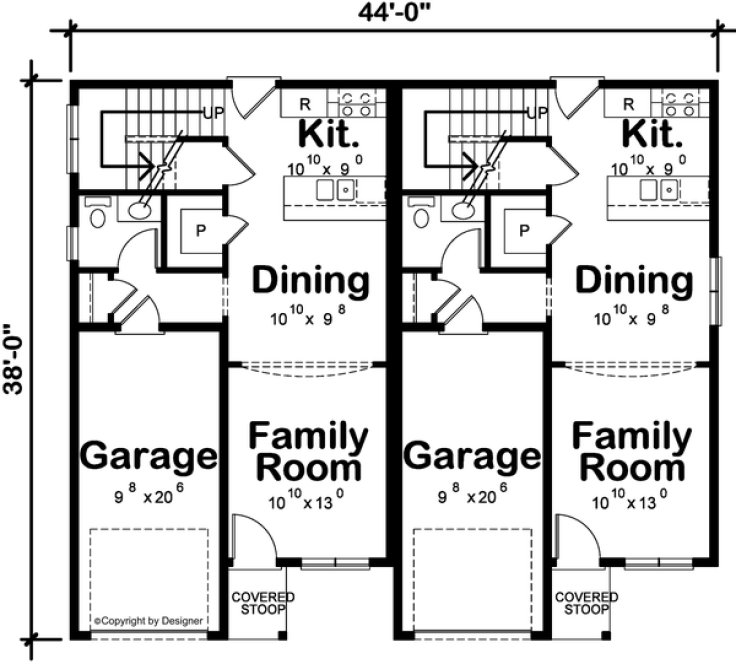Main Floor Plan for House Plan #155552