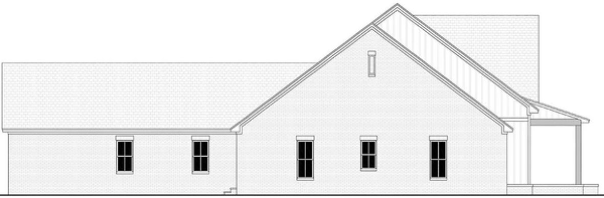Left Elevation for House Plan #305852