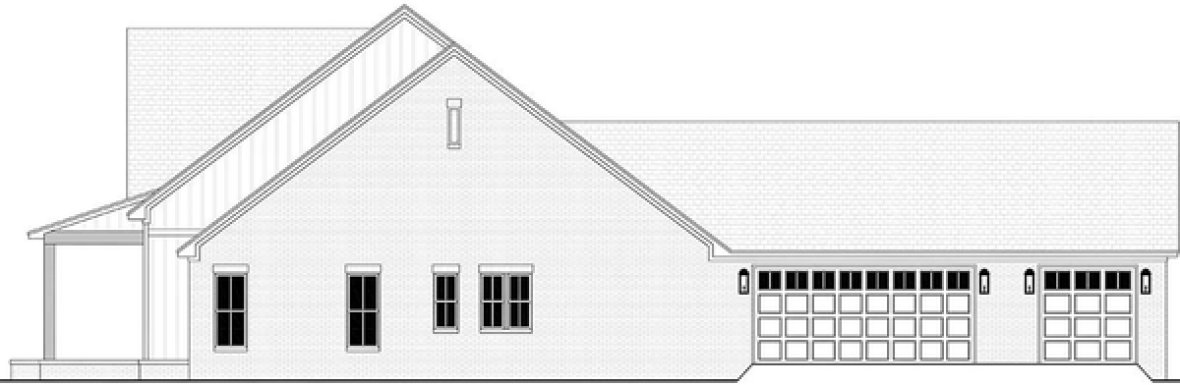 Right Elevation for House Plan #305852