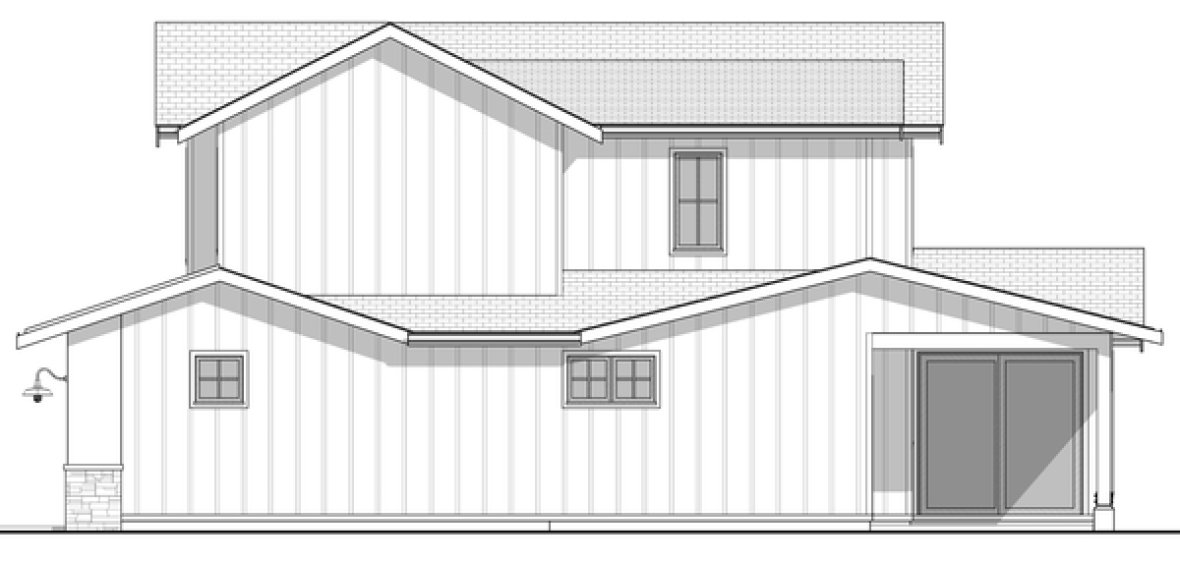 Right Elevation for House Plan #596222