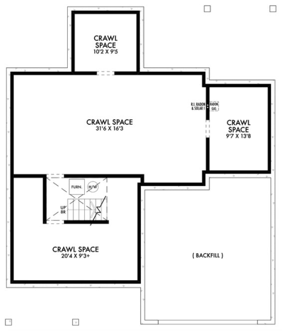 Floorplan lower for House Plan #596222