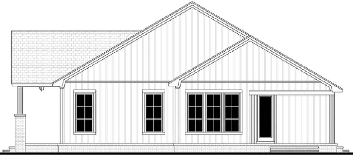 Right Elevation for House Plan #306951