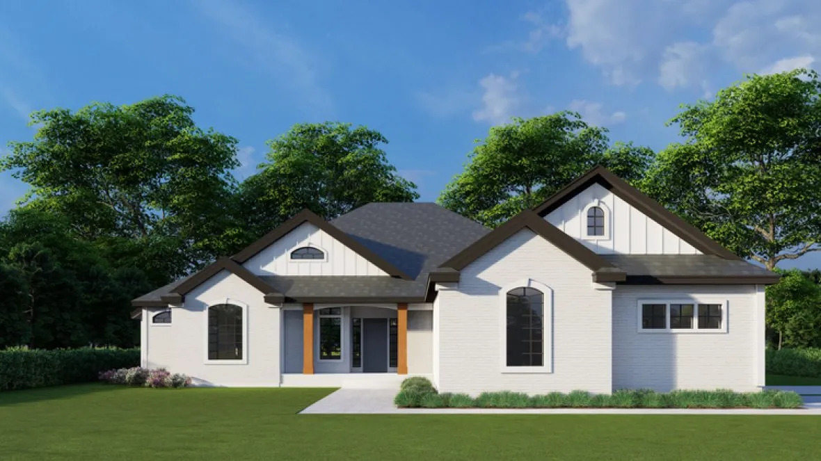 Full Rendering for House Plan #801402