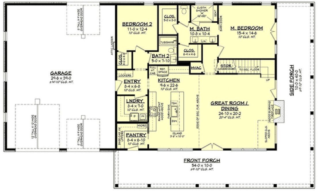 Main Floor Plan for House Plan #302872