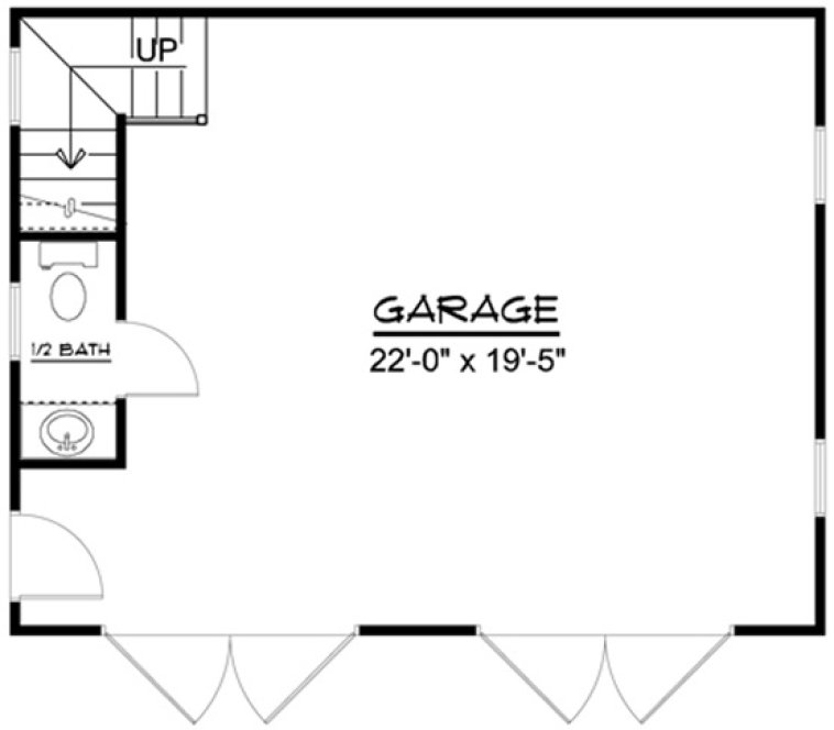 Main Floor Plan for House Plan #750830