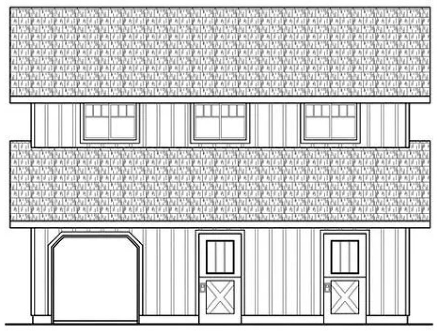 Right Elevation for House Plan #342962