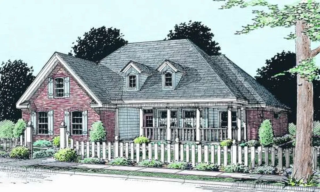 Full Rendering for House Plan #244142