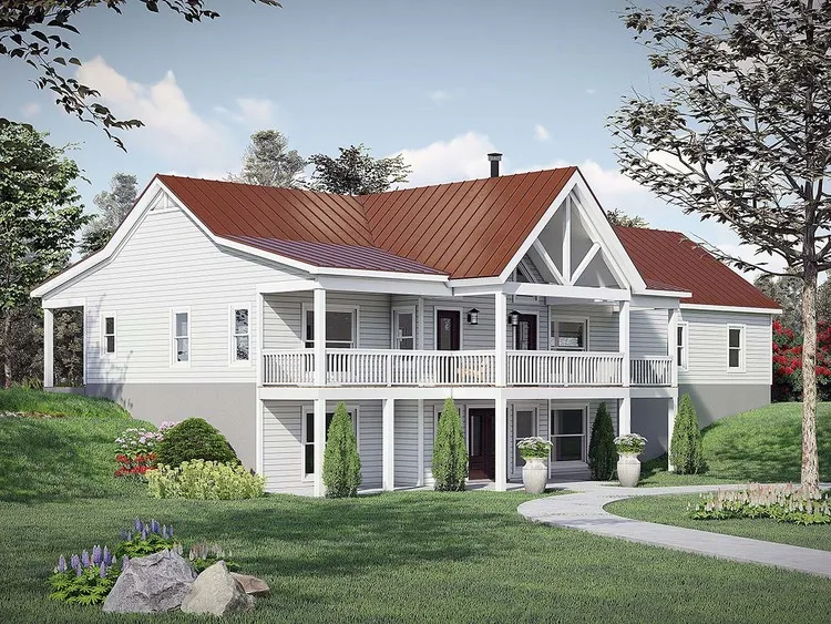 Full Rendering for House Plan #697351