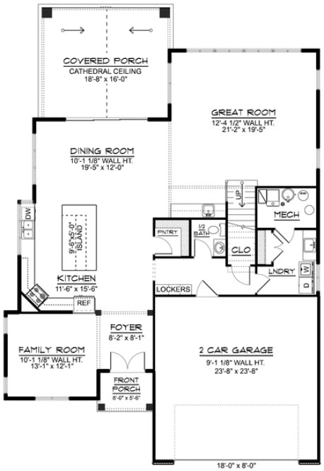 Main Floor Plan for House Plan #755303