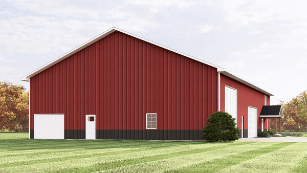 Left Elevation for House Plan #756183