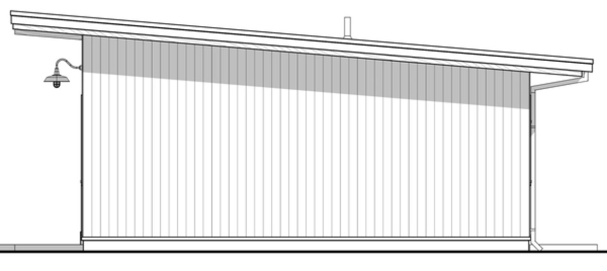 Right Elevation for House Plan #592321