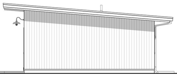 Right Elevation for House Plan #592321