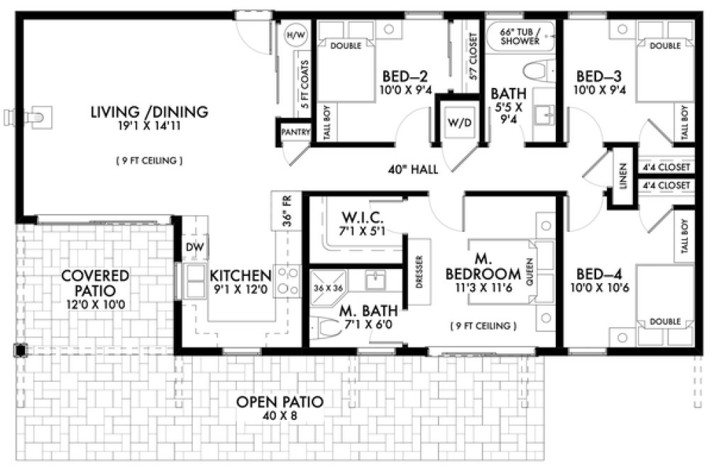 Main Floor Plan for House Plan #592321