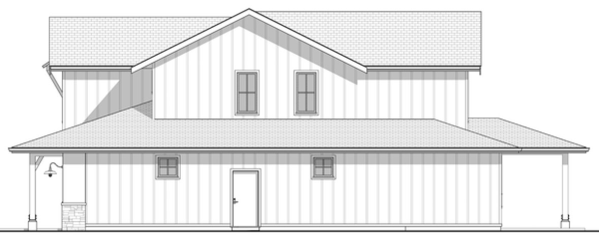Right Elevation for House Plan #596632