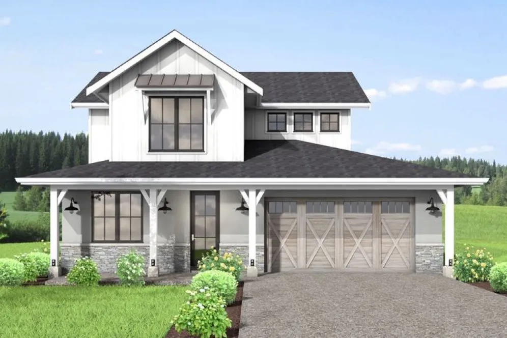 Full Rendering for House Plan #596632