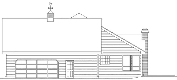 Right Elevation for House Plan #634782