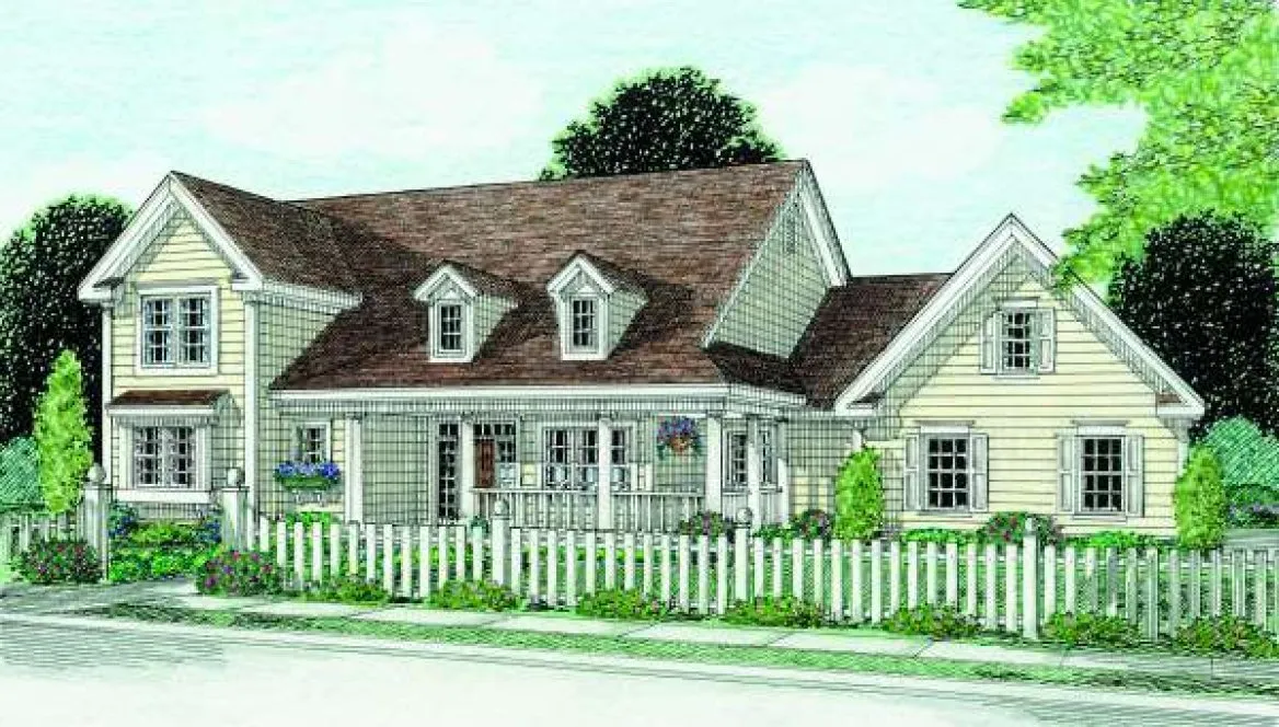 Full Rendering for House Plan #242414