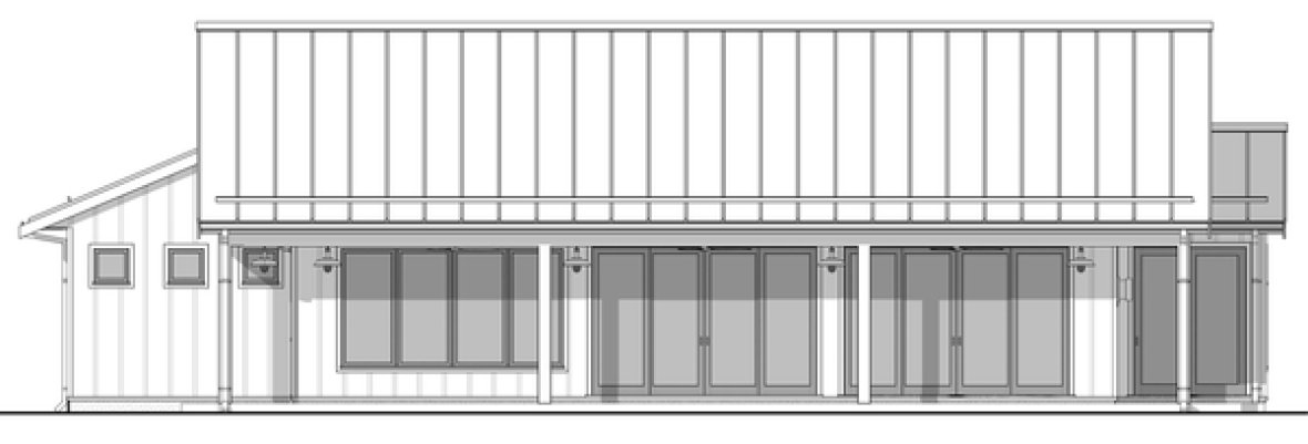 Right Elevation for House Plan #591081