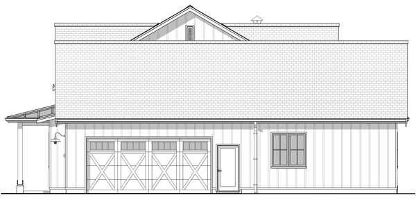 Right Elevation for House Plan #596152