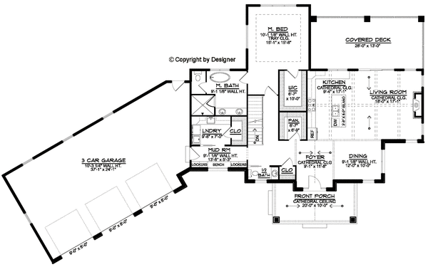Main Floor Plan for House Plan #758371