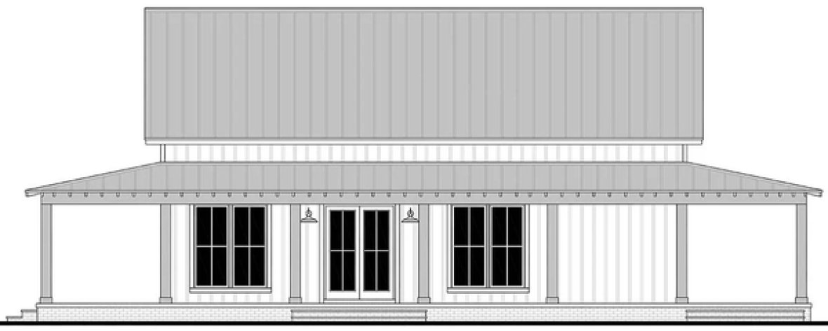 Right Elevation for House Plan #308041