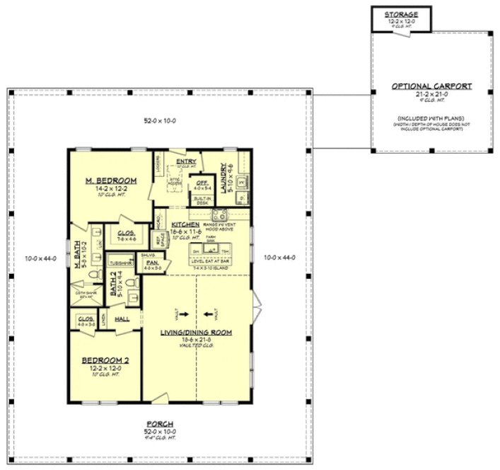 Main Floor Plan for House Plan #308041