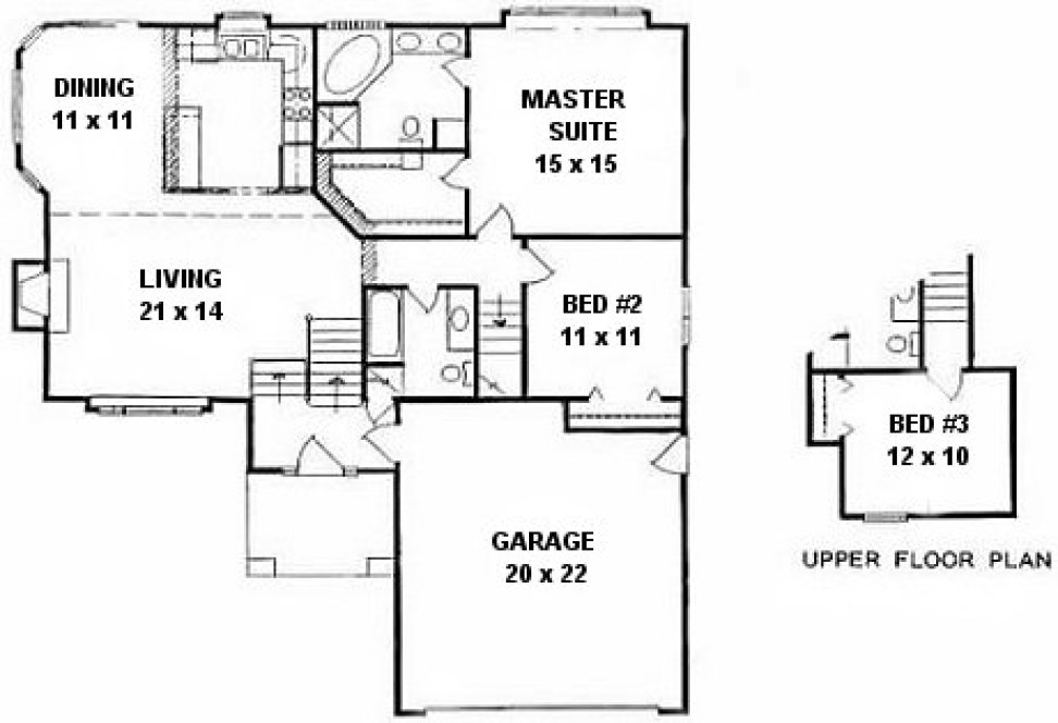 Main Floor Plan for House Plan #354831
