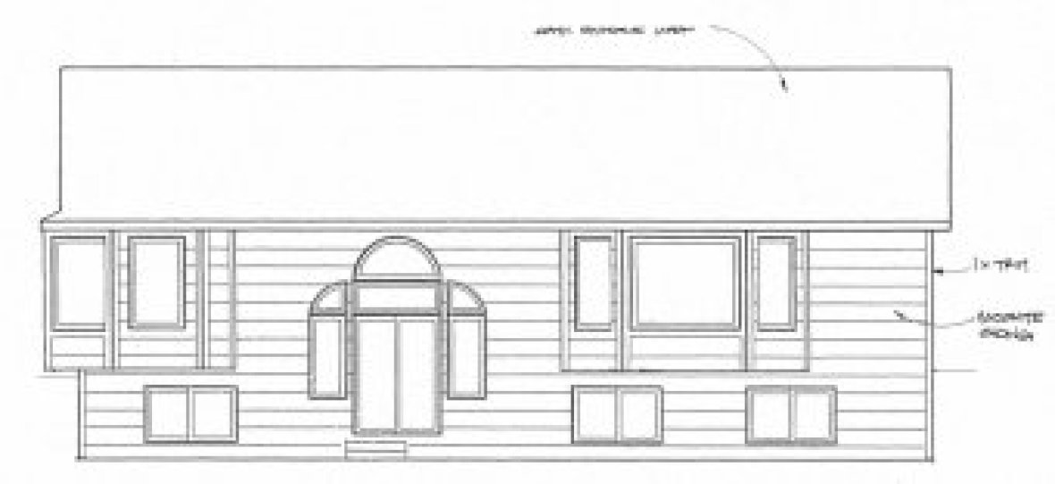Rear Elevation for House Plan #358831