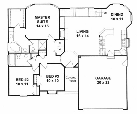 Main Floor Plan for House Plan #358831