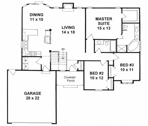 Main Floor Plan for House Plan #356041