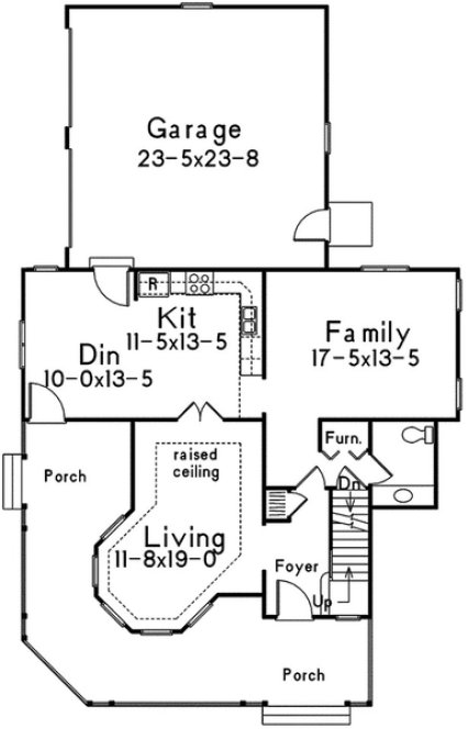 Main Floor Plan for House Plan #631502