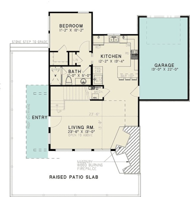 Main Floor Plan for House Plan #318131