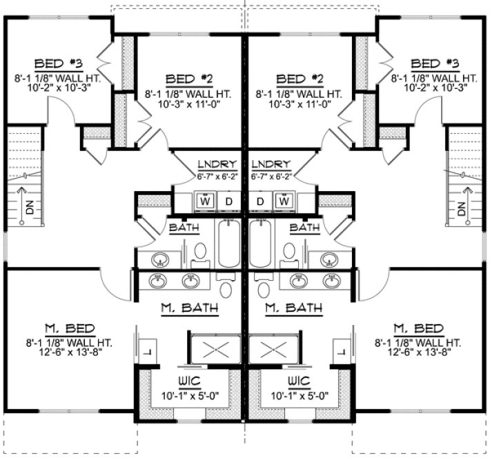 Second Floor Plan for House Plan #752113